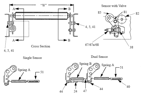 A/C 250 Standard Sensor Assembly Parts